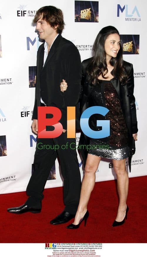 Ashton Kutcher and Demi Moore at Mentor LA's Promise Gala
