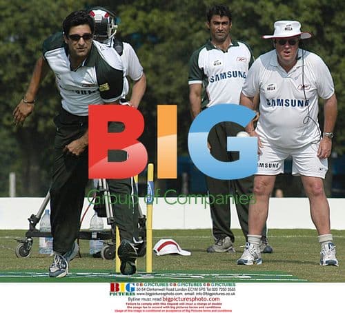 Cricket Coach Bob Woolmer and Skipper Wasim Akram