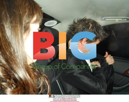 Cherie Murphy and Harry Kewell Leaving the Ivy