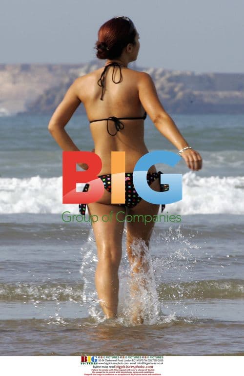 Myleene Klass Relaxes On Spanish Beach