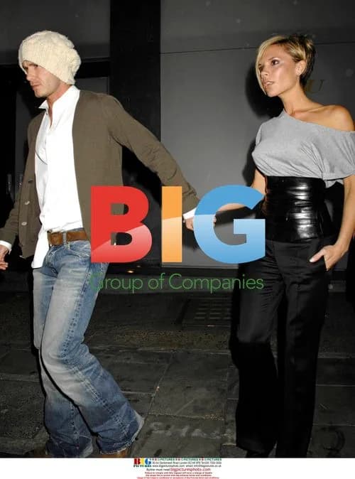 David and Victoria Beckham Leave Nobu