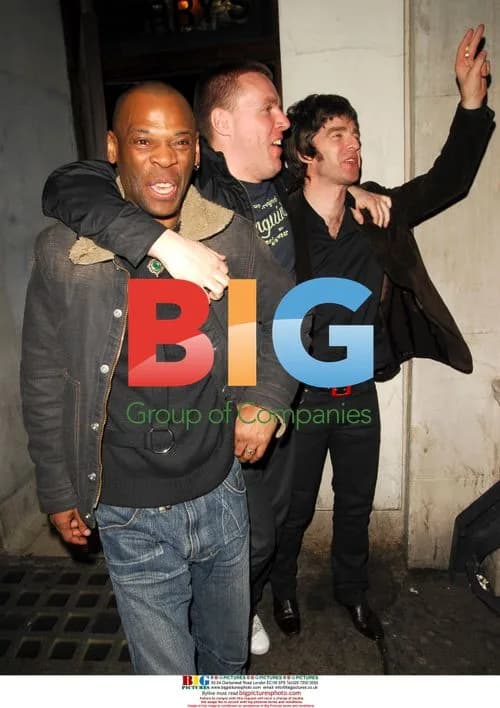 Noel Gallagher and friends at Soho bar