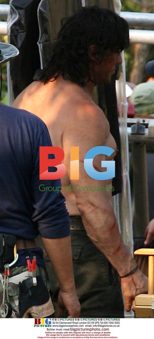 Sylvester Stallone Shoots 'Rambo 3' in Bangkok