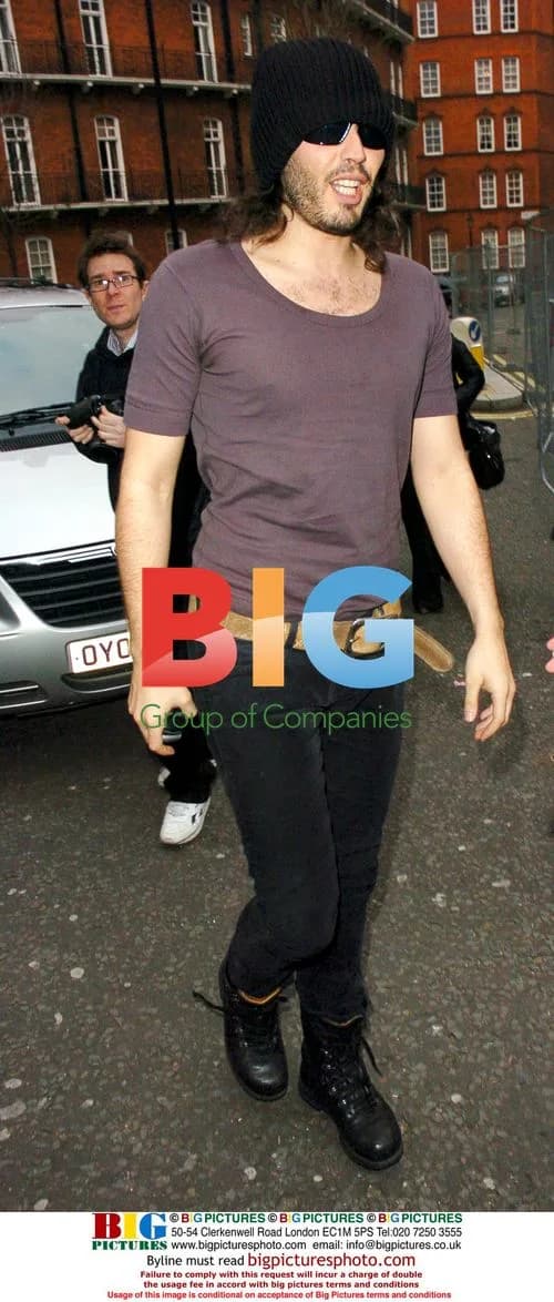 Russell Brand Arriving at Maddox Club After Show