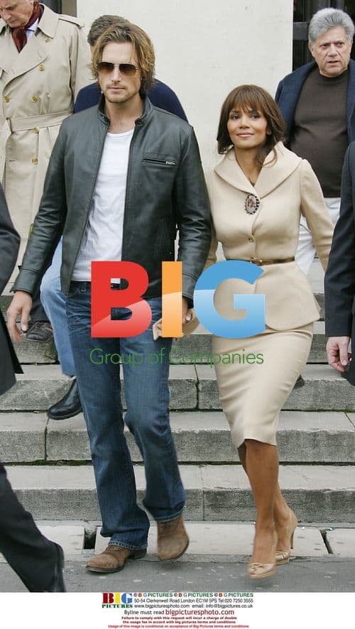 Halle Berry and boyfriend Gabriel Aubry leave museum in Paris