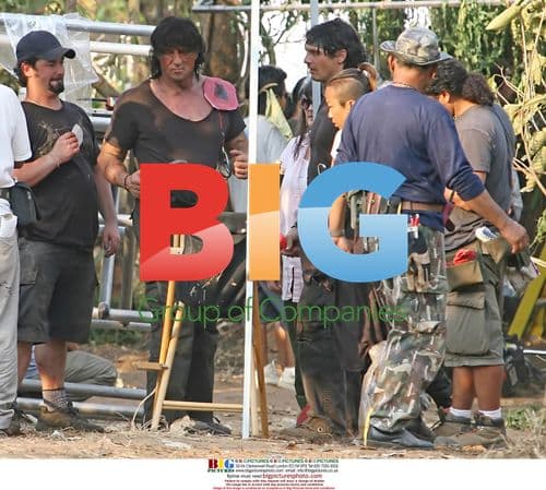 Sylvester Stallone on Rambo 3 set