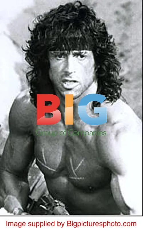 Sylvester Stallone in Rambo Gear