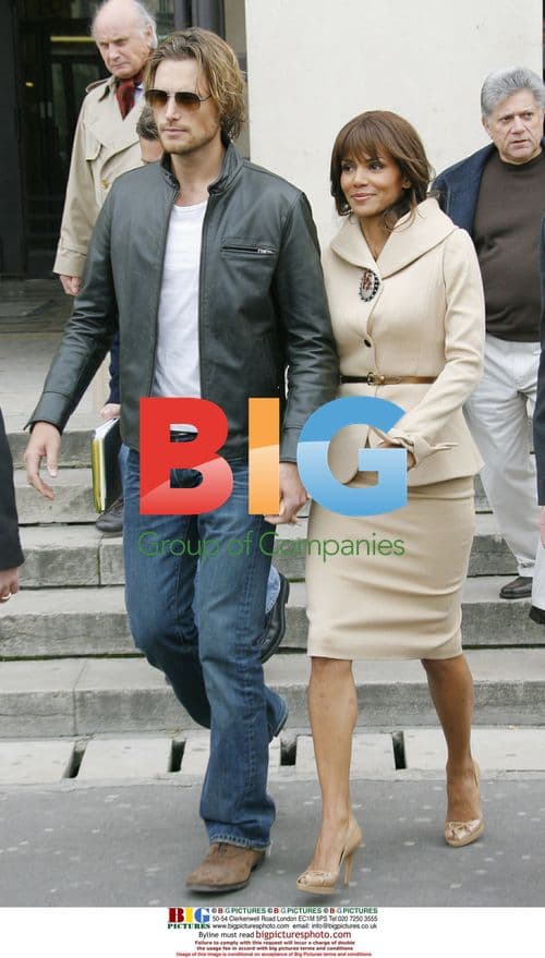 Halle Berry with boyfriend Gabriel Aubry, Paris