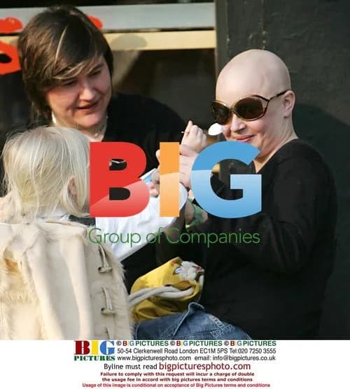 Gail Porter with friend and daughter in Hampstead