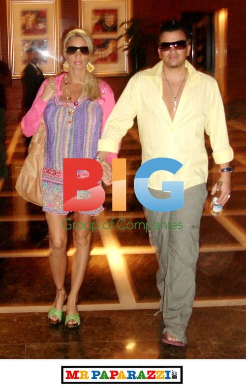 Pregnant Katie Price and Peter Andre in Dubai
