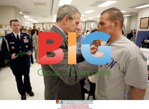 Bush Presents Purple Heart