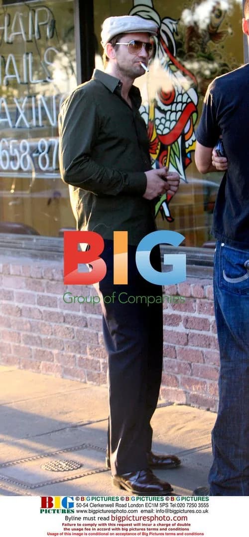 Gerard Butler shopping at Ed Hardy