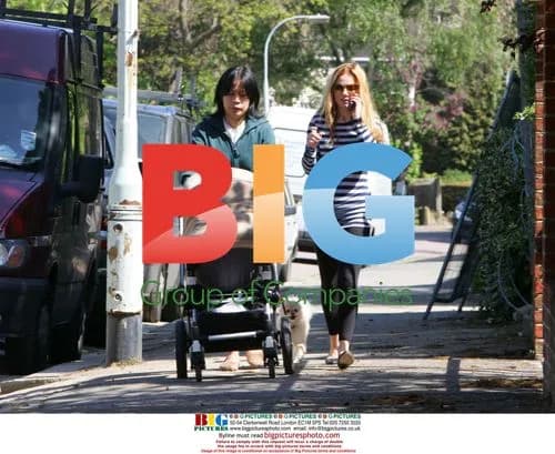 Geri Halliwell and Daughter in London