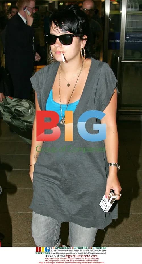 Lily Allen Arriving in London