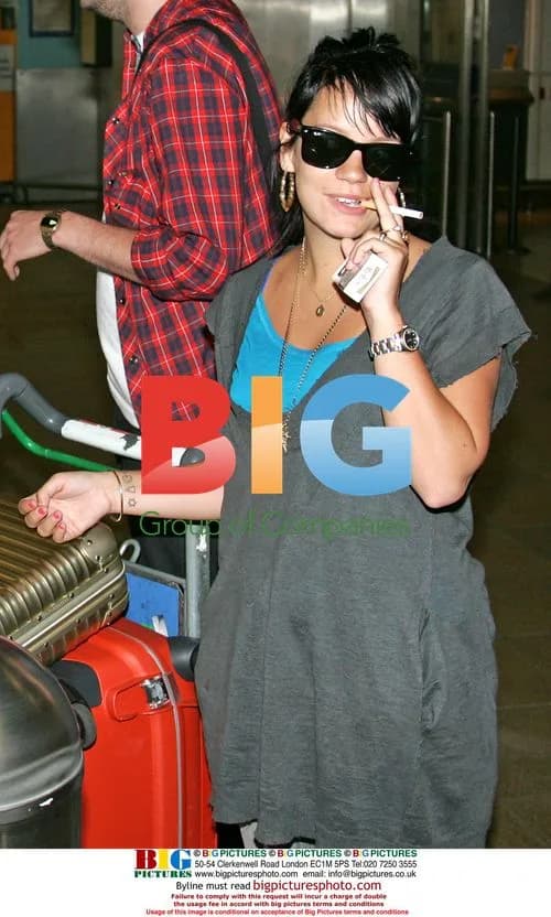 Lily Allen Arrives in London from LA
