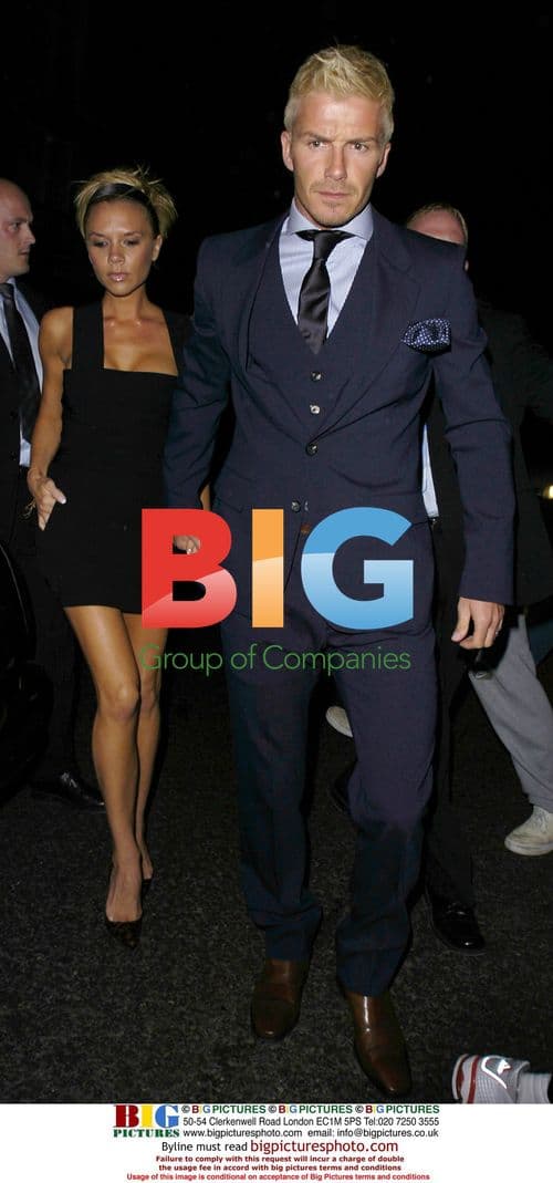 David and Victoria Beckham at Cipriani