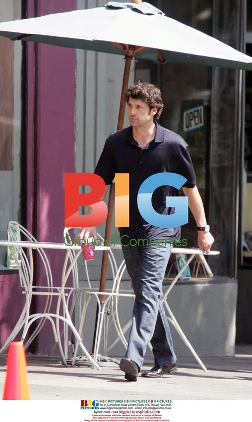 Patrick Dempsey on "Made of Honor" set