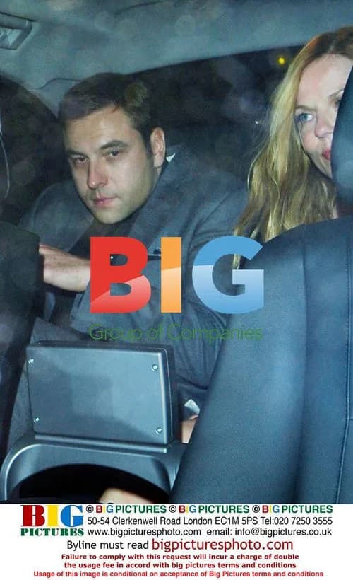 Geri, David and Mel B Leave Birthday Party