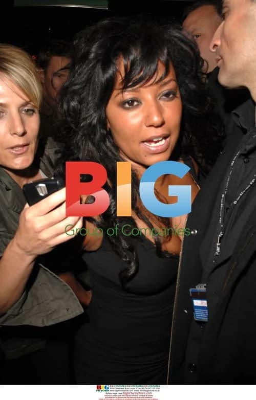 Geri, David, and Mel B at Beckham Birthday