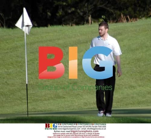Justin Timberlake Golfing in Scotland