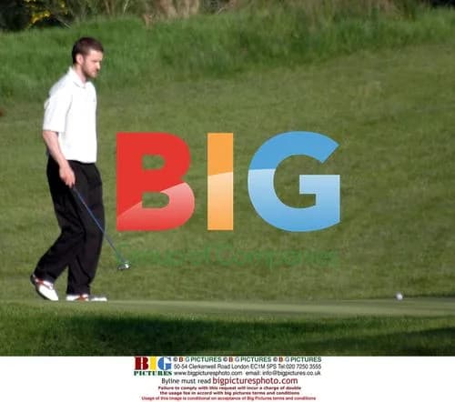 Justin Timberlake Golfing in Scotland