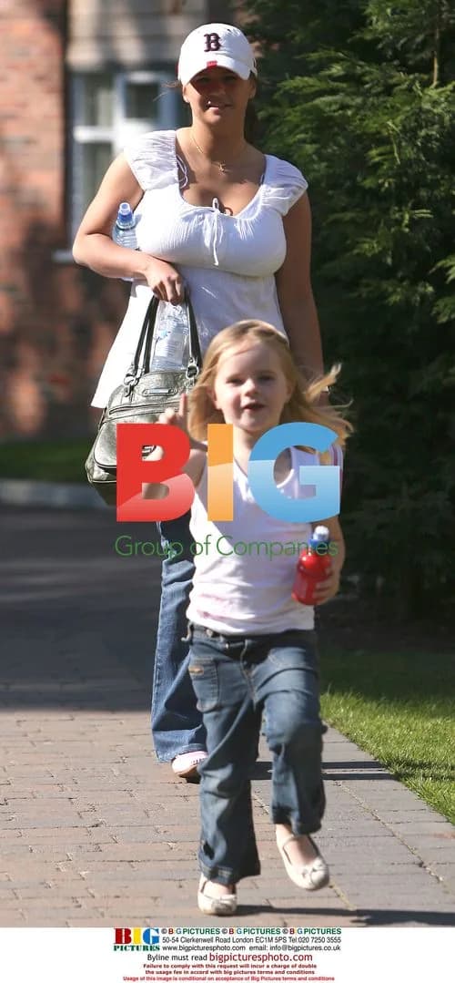 Kerry Katona family arrives for photoshoot