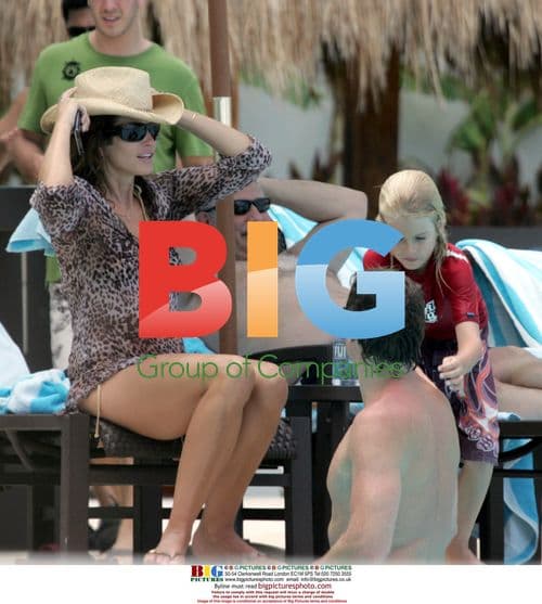 Cindy Crawford and Family in Cancun