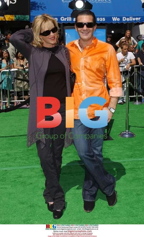 Antonio Banderas and Melanie Griffith at Shrek the Third Premiere