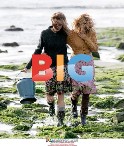 Sienna Miller and Keira Knightley on set
