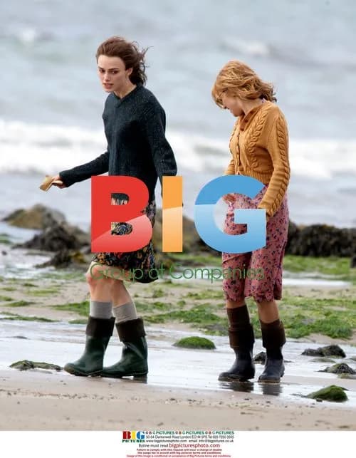 Sienna Miller and Keira Knightley on film set