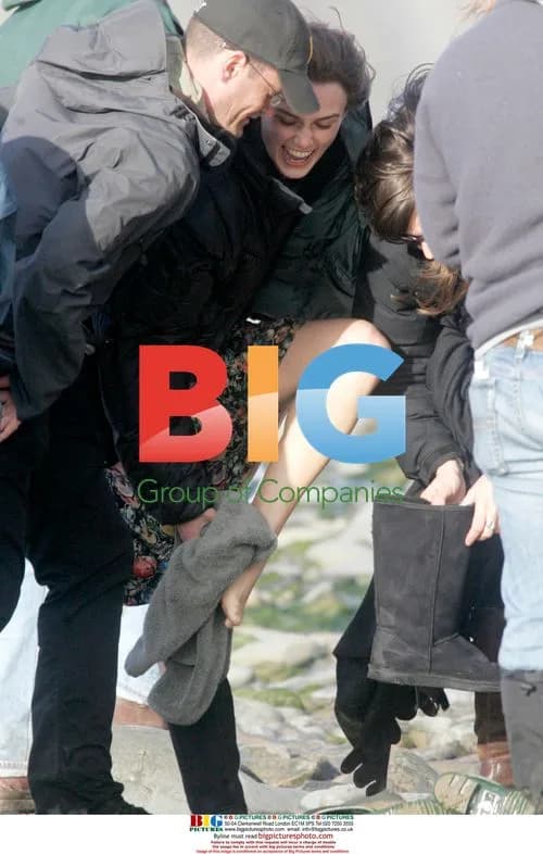 Sienna Miller and Keira Knightley on Film Set