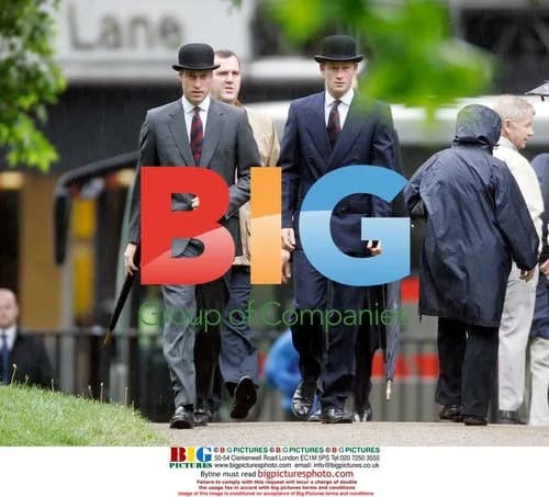 Princes William and Harry at Memorial Service