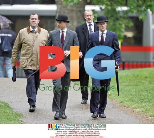 Princes William and Harry at Memorial Service