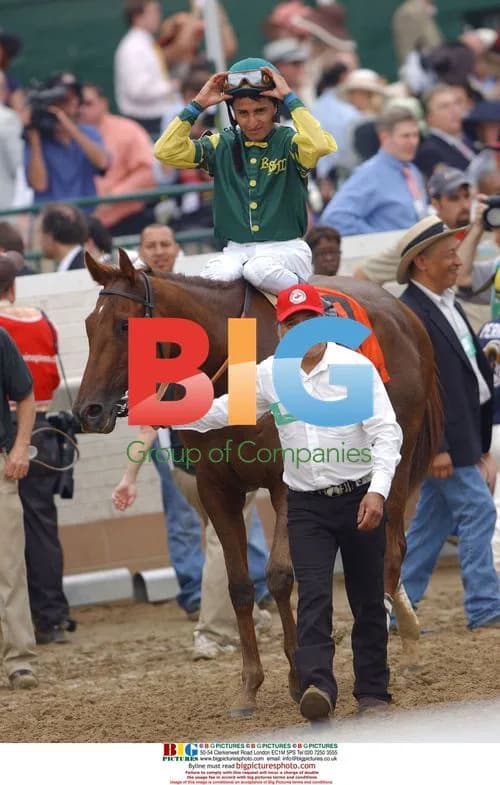 Jockey Rafael Bejarano and Hystericalady at Kentucky Derby