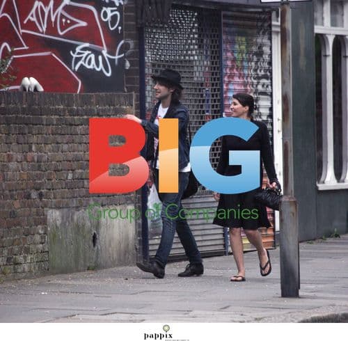 Sadie Frost and Alex Zane on London Street