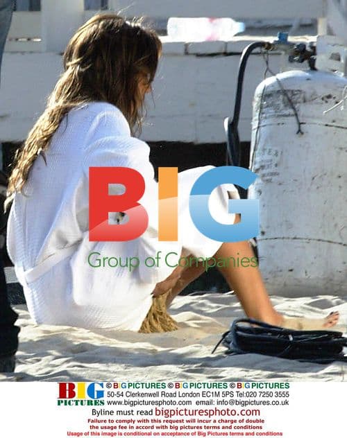 Jessica Alba Shooting "The Eye" in Malibu