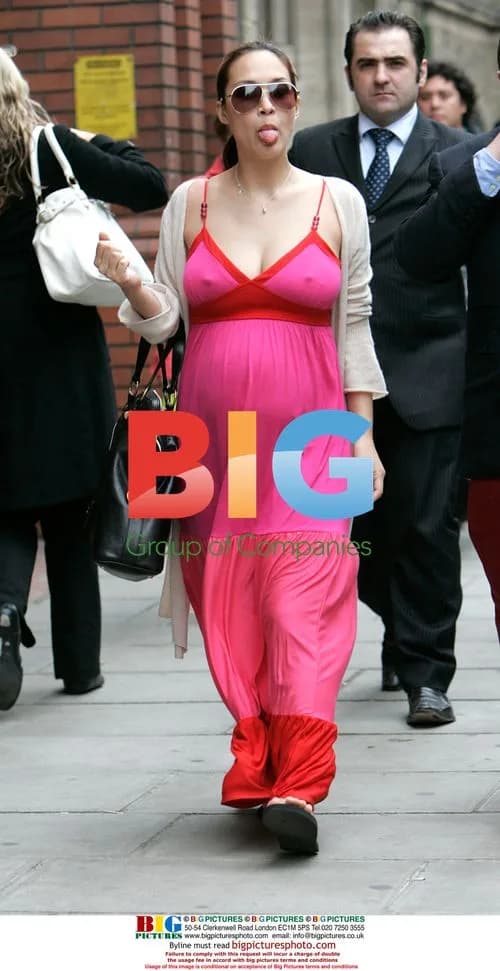 Pregnant Myleene Klass shopping and going to radio