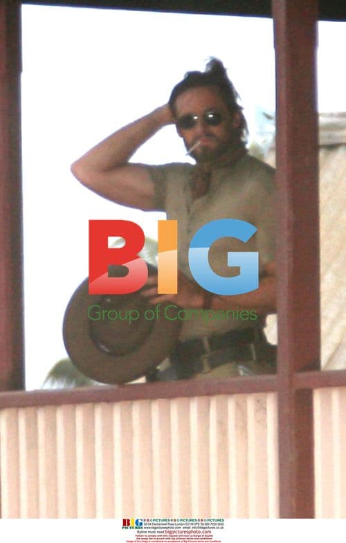 Hugh Jackman on set of 'Australia'