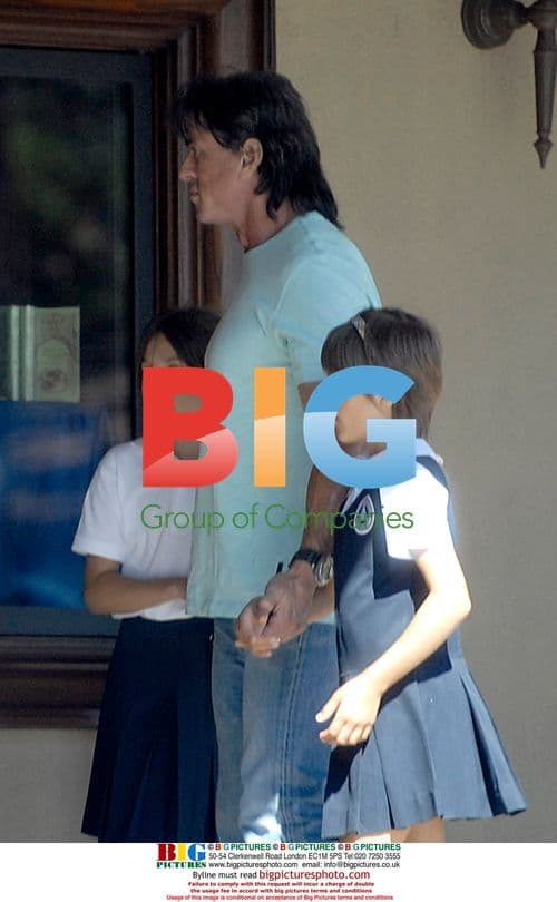 Sly Stallone Family Lunch in Bel Air