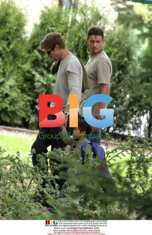 Brad Pitt Visits His Children's School in Prague