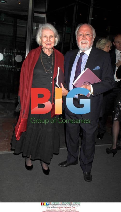 Sir Richard and Lady Attenborough at Labour Party Gala