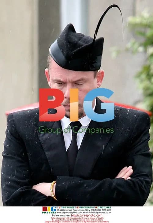 Alexander McQueen at Isabella Blow's Funeral