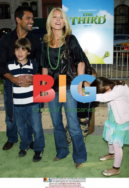 Kelly Ripa and Family at 'Shrek the Third' Premiere
