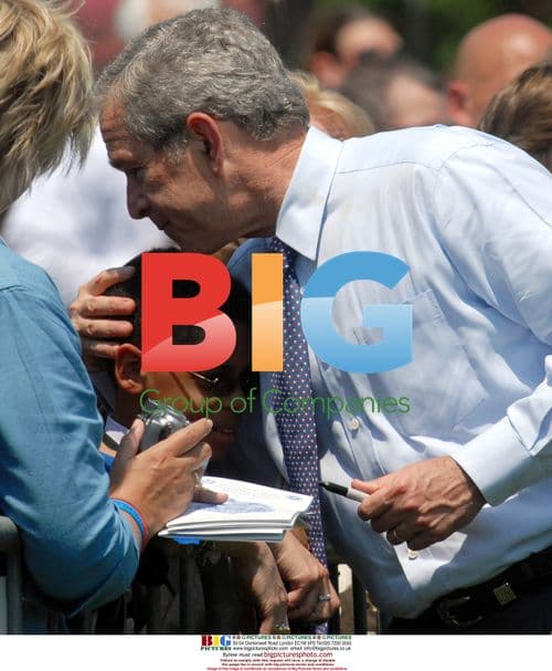 George W. Bush Greets Survivors