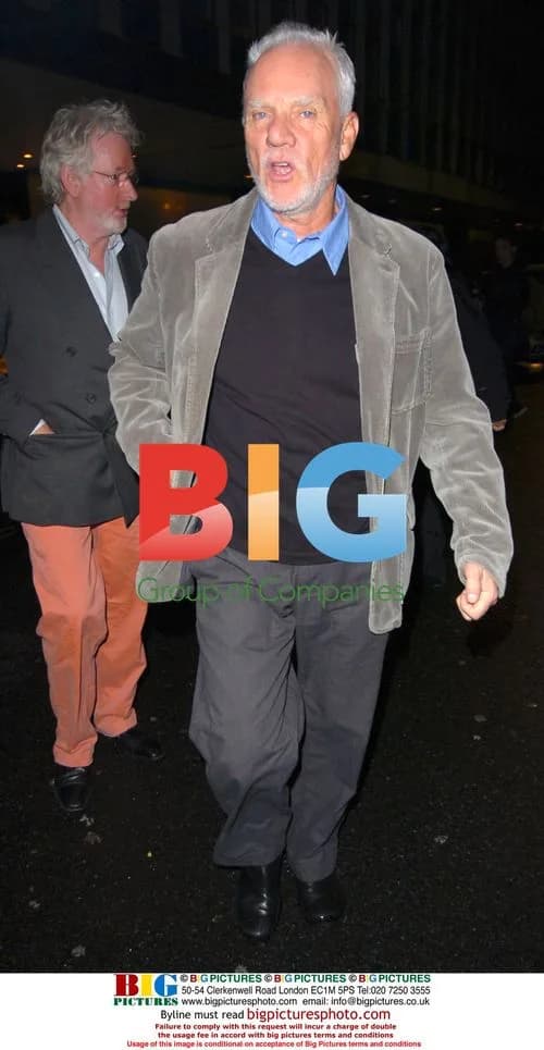 Malcolm McDowell leaving charity event in London
