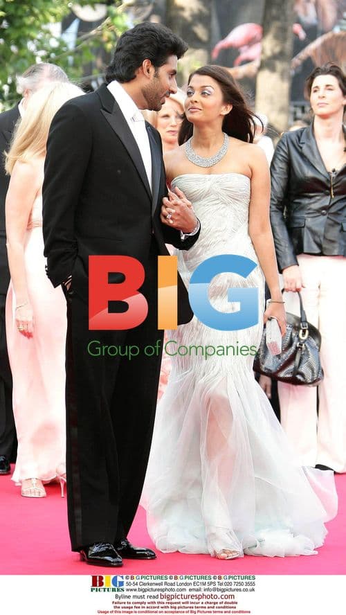Aishwarya Rai and Abhishek Bachchan at Cannes 2007