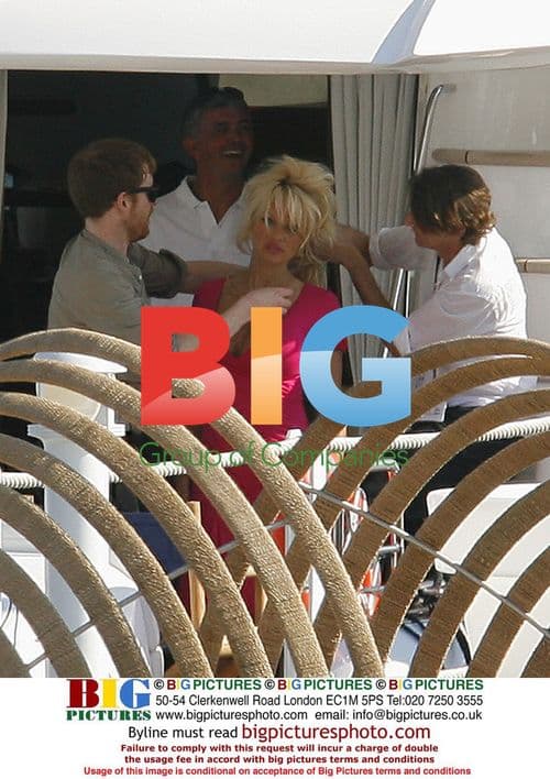 Pamela Anderson Photoshoot on Yacht in Cannes