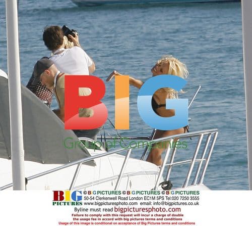 Pamela Anderson Photoshoot on Yacht in Cannes