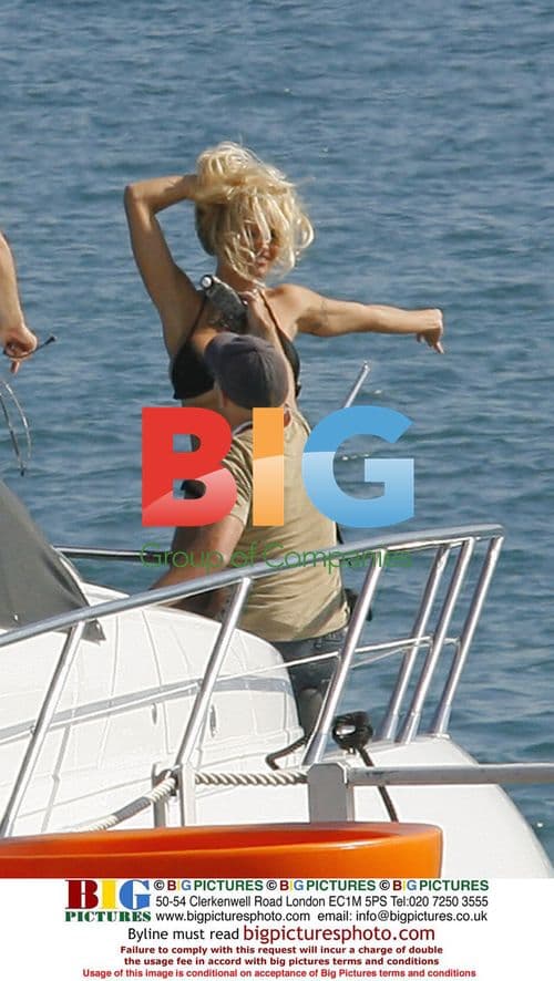 Pamela Anderson Yacht Photoshoot in Cannes