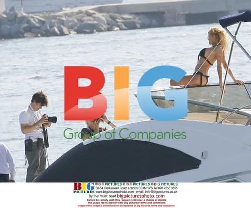 Pamela Anderson Photoshoot on Yacht at Cannes